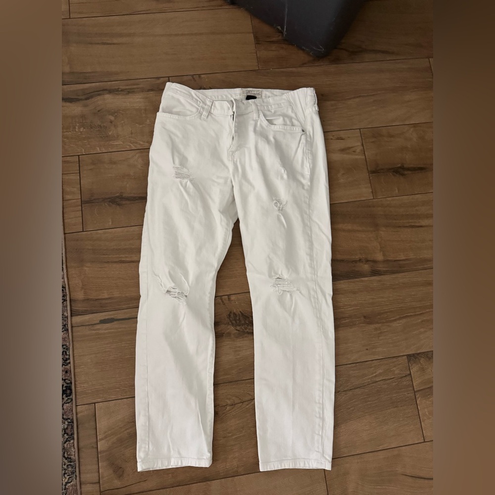 Hatch + Current Elliot Women's White Jeans, maternity, EUC